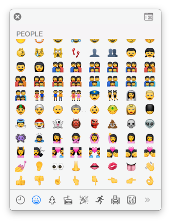 Bàn phím Emoji được bổ sung.