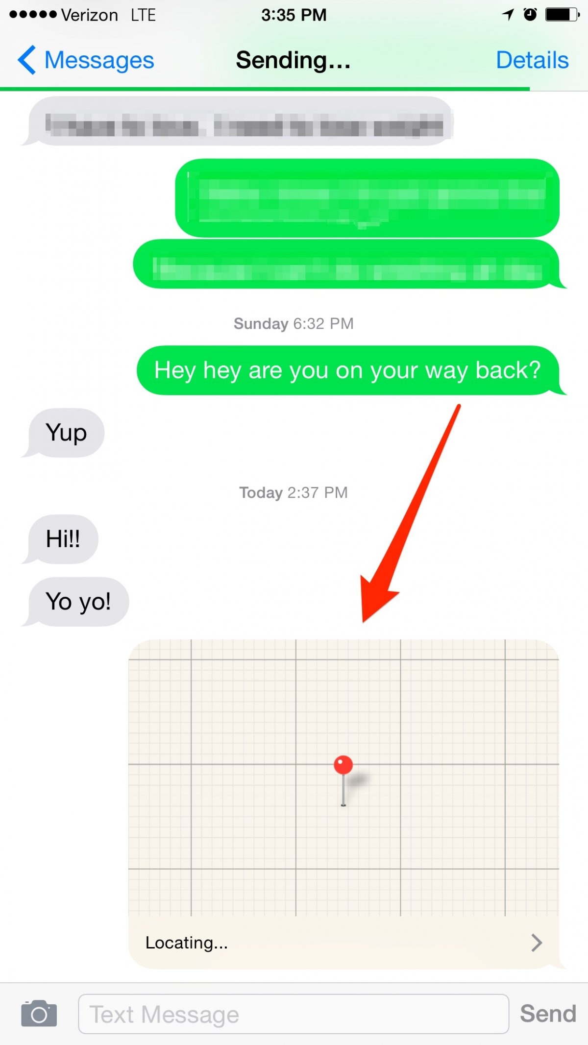 Chia sẻ Vị trí Hiện tại thông qua Tin nhắn. Vào cuộc trò chuyện gần gửi > Chi tiết > Chia sẻ Vị trí của tôi. Chọn 1 trong 3 mục: Chia sẻ trong một giờ, chia sẻ đến cuối ngày hoặc chia sẻ vô hạn.