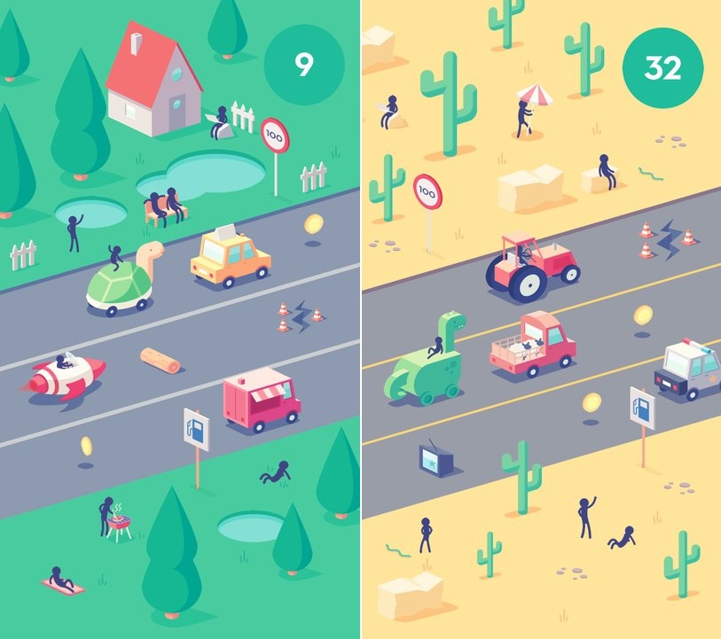 Stickman Rush: Người chơi điều khiển chiếc xe Rocket trên đường cao tốc trong khi tránh chướng ngại vật, các phương tiện giao thông khác và thu thập các đồng xu để mở khóa xe mới. Stickman Rush phát hành miễn phí trên iOS và Android, ngoài ra người chơi cũng có thể nạp tiền để mua xe, loại bỏ quảng cáo hay mua thêm mạng.