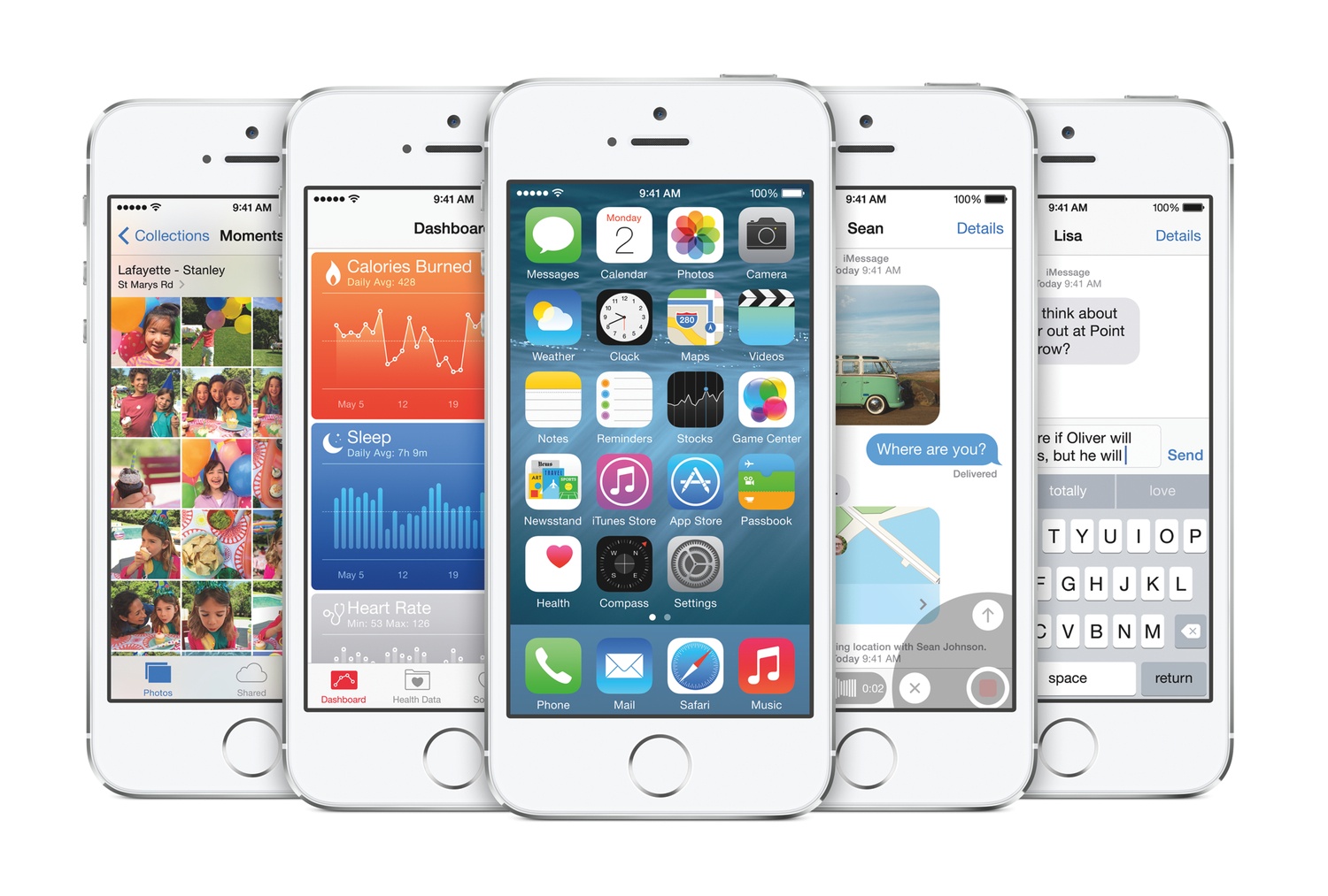 iOS 8: ra mắt giữa năm 2014, iOS 8 trở thành phiên bản iOS “cởi mở” nhất từ trước đến nay. Hỗ trợ bàn phím, Widgets ở Trung tâm Thông báo từ bên thứ ba. Multi-tasking trang bị thêm các liên hệ gần đây giúp người dùng dễ dàng thao tác gọi và viết tin nhắn mới. Ngoài ra, bàn phím còn có thêm chức năng tiên đoán và gợi ý từ. Ứng dụng Sức khỏe cũng được Apple tích hợp sâu vào hệ thống. Bên cạnh đó các phiên bản 8.2, 8.3 còn bổ sung thêm tính năng kết nối với Watch. 8.4 đang trong giai đoạn Beta nhưng hứa hẹn sẽ có nhiều trải nghiệm mới mẻ ở thư mục Âm nhạc mặc định.