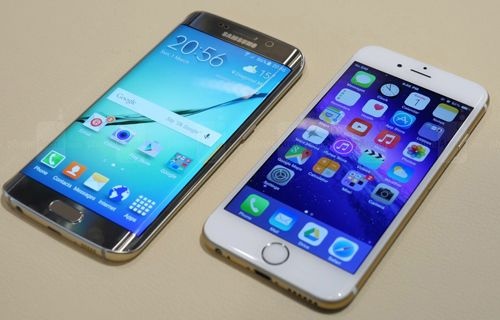 Galaxy S6 đang đe dọa doanh số của iPhone 6 và 6 Plus. Ảnh: PhoneArena.