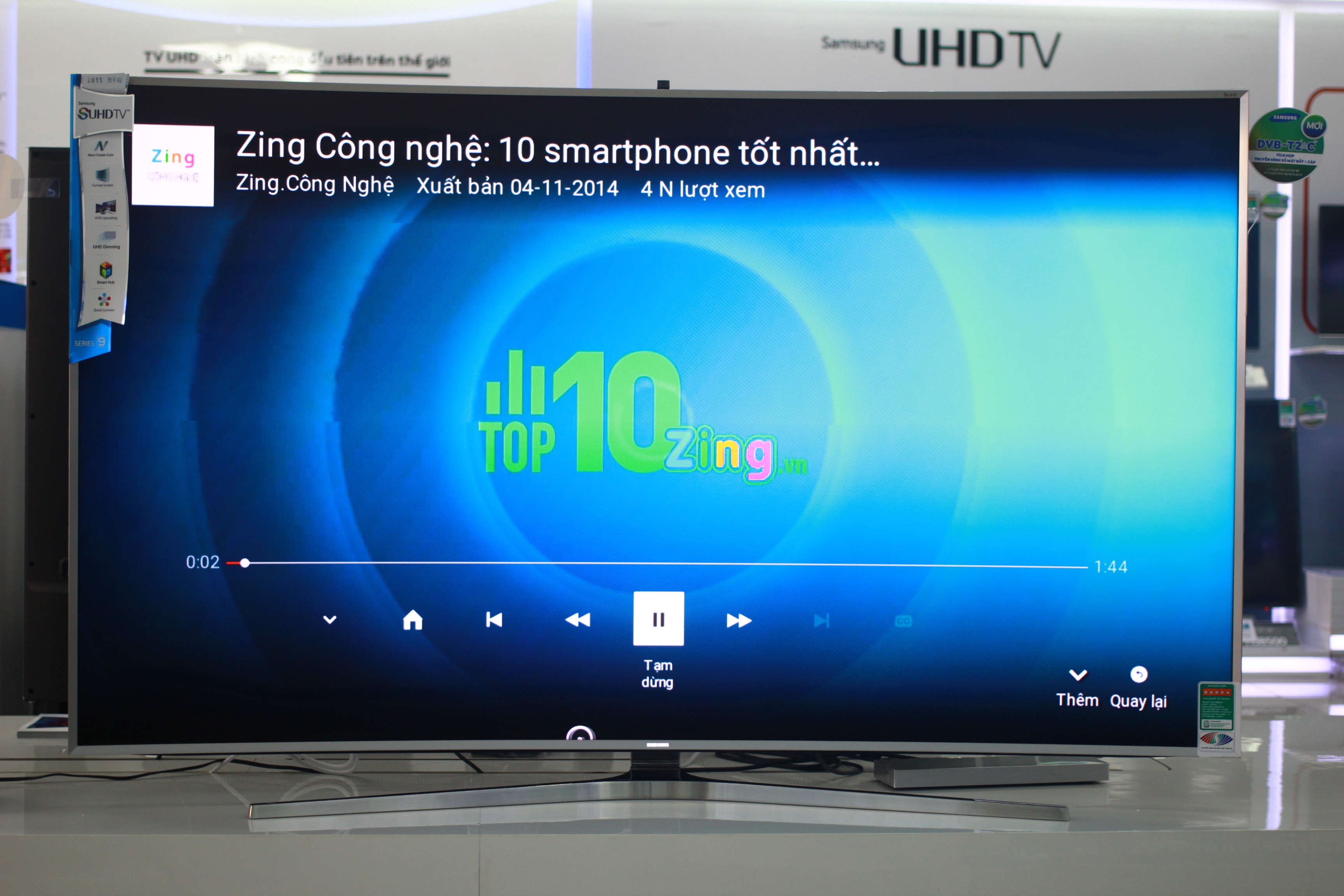 TV Samsung SUHD 78 inch dau tien ve VN gia 200 trieu hinh anh