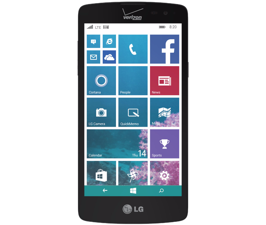 LG Lancet đánh dấu sự trở lại của LG trên thị trường Windows Phone sau hơn ba năm vắng bóng. Ảnh Phone Arena.