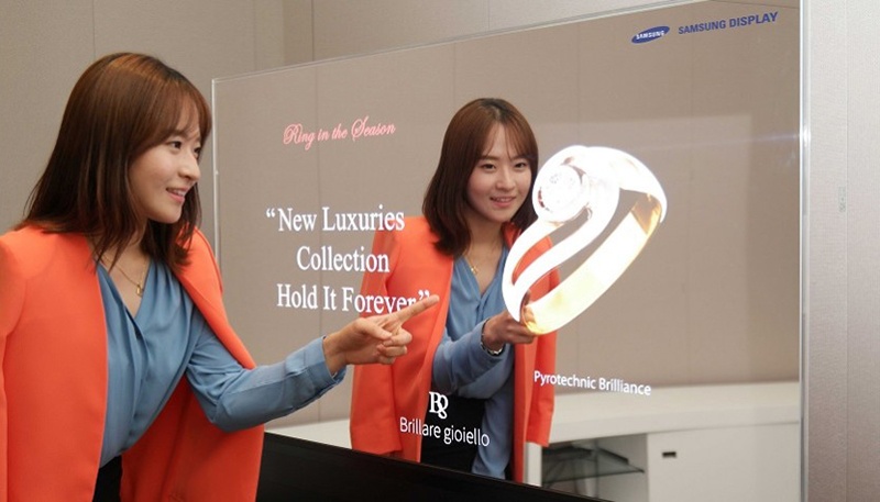 Samsung ra man hinh OLED phan chieu nhu guong hinh anh