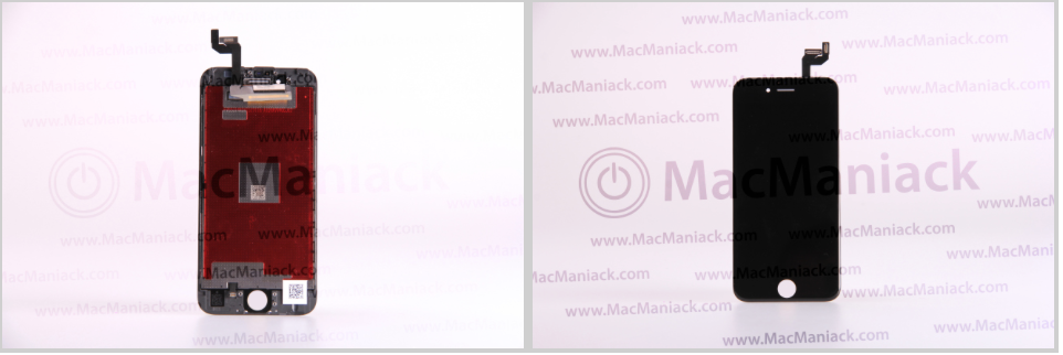 Ảnh mặt trước và sau của màn hình iPhone 6S. Ảnh:MacManiack.