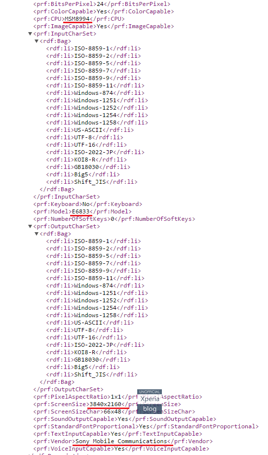 File thông số bị rò rỉ. Ảnh: Phone Arena