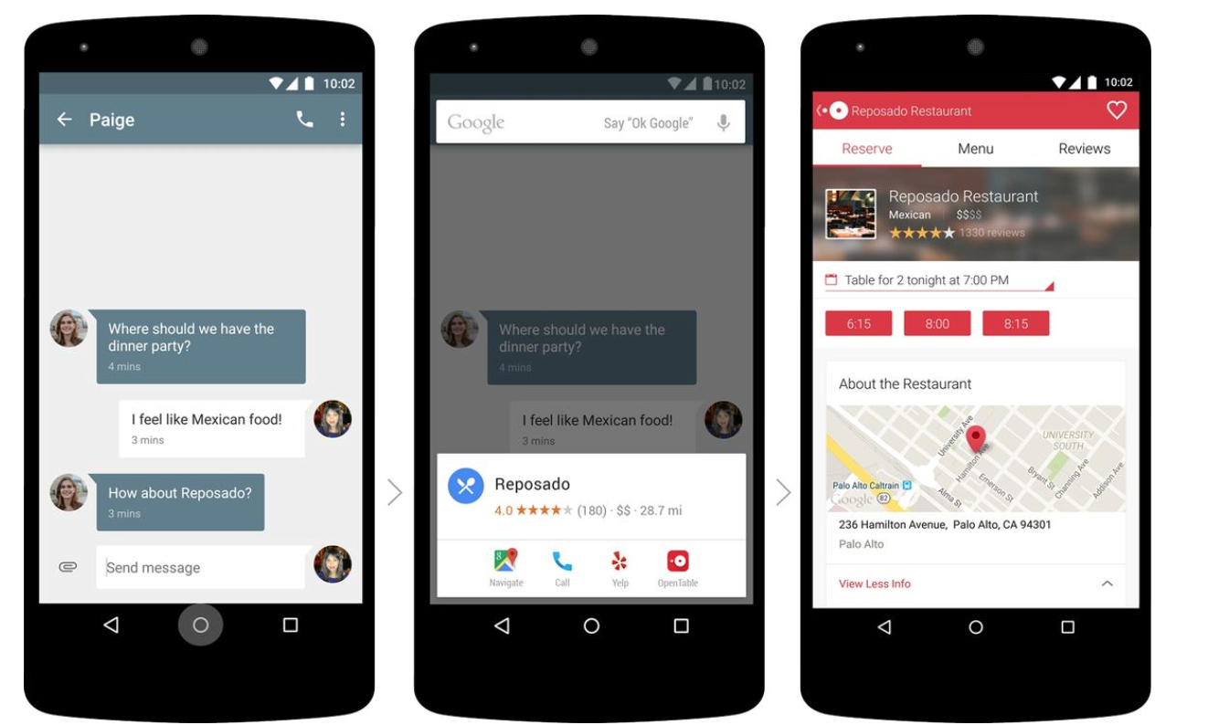 Trợ lý ảo của Google xuất hiện trên các tap.