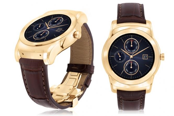 LG gioi thieu dong ho thong minh Urbane Luxe ma vang hinh anh