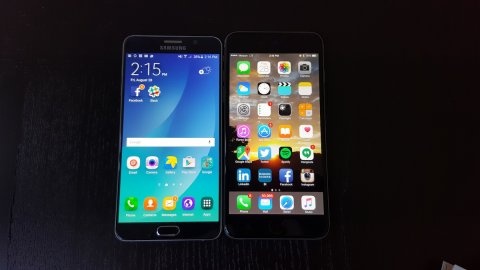 So sanh iPhone 6 Plus va Galaxy Note 5 sau mot tuan su dung hinh anh