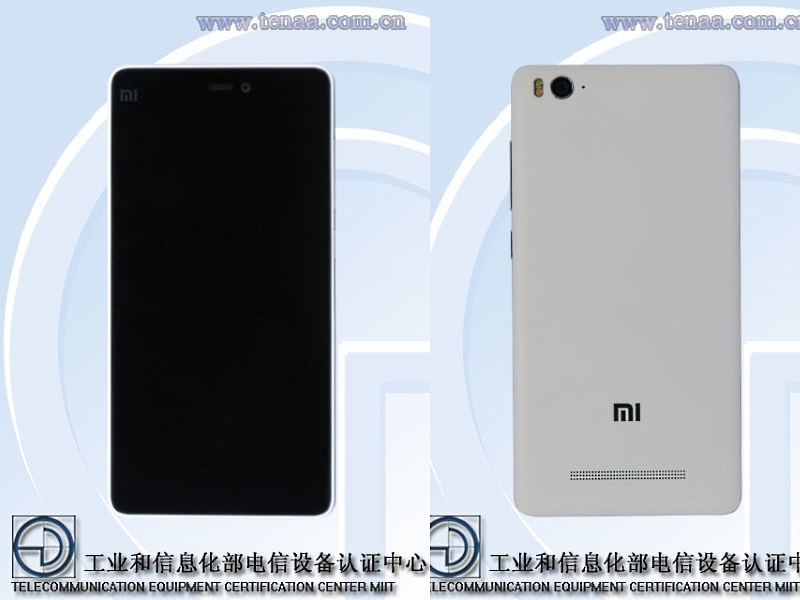 Hình ảnh được cho là Xiaomi Mi 4c do nhà mạng Tenaa tiết lộ.