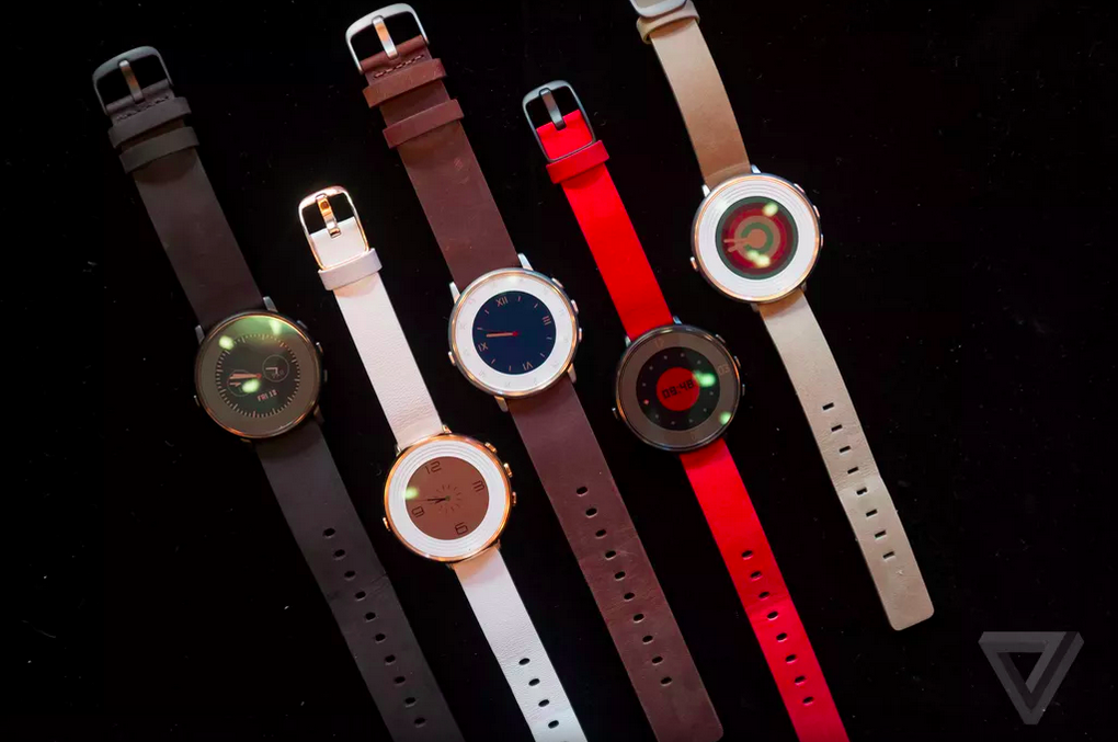 Pebble gioi thieu smartwatch mat tron mong nhat the gioi hinh anh