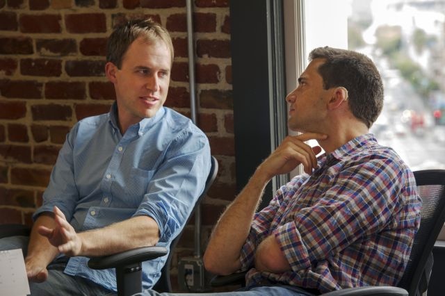 Bret Taylor (trái) và đồng sáng lập Quip Kevin Gibbs.