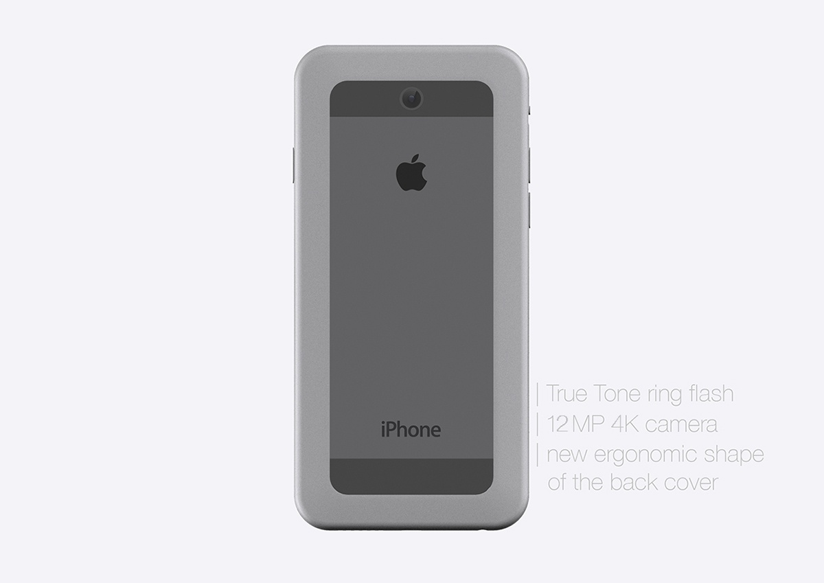 Thiết kế phần nắp lưng iPhone 7 của Marek tạo cảm giác như có 1 chiếc iPhone được lồng trong iPhone. Concept này được cậu sinh viên người Séc trang bị camera chính lên tới 15 megapixel và có thể quay video 8K.