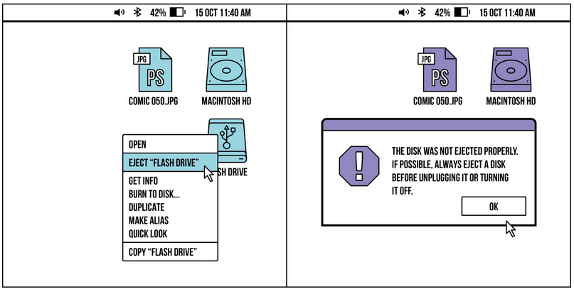 Không phải ai cũng đủ kiên nhẫn để chỉnh chế độ an toàn trước khi rút USB khỏi máy tính
