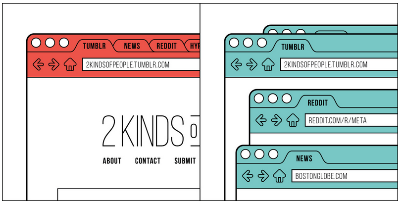 Khi lướt web, có người mở nhiều cửa sổ trong khi người khác tận dụng tab của trình duyệt