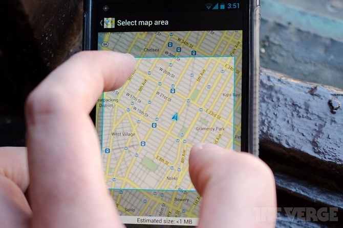 Google Maps bat dau ho tro tinh nang xem ban do offline hinh anh