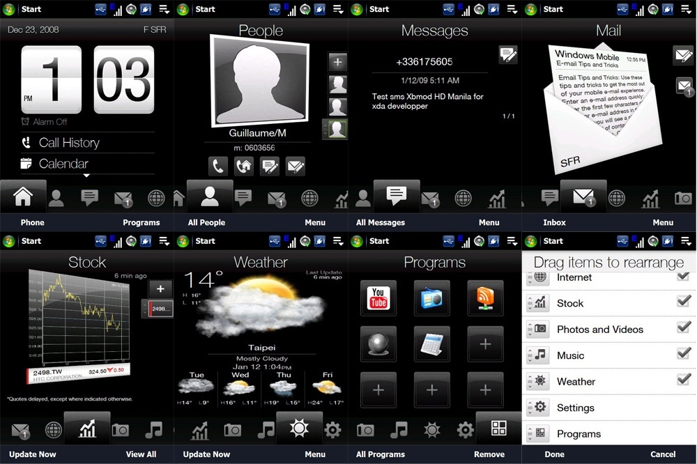 TouchFLO 3D, tiền thân của HTC Sense trên Android.