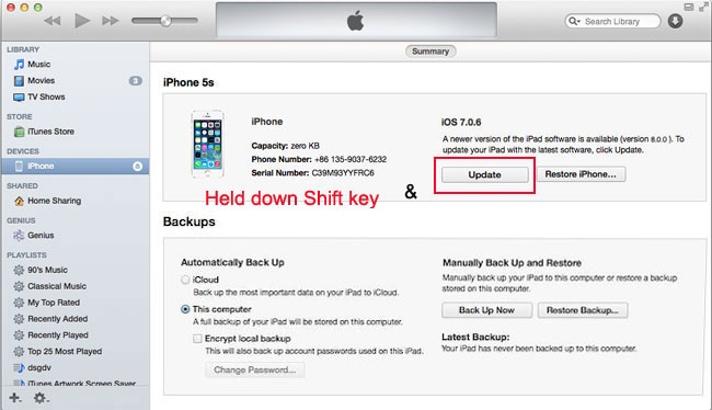 huong dan Ha iPhone iOS 9.3 xuong 9.2.1 anh 7