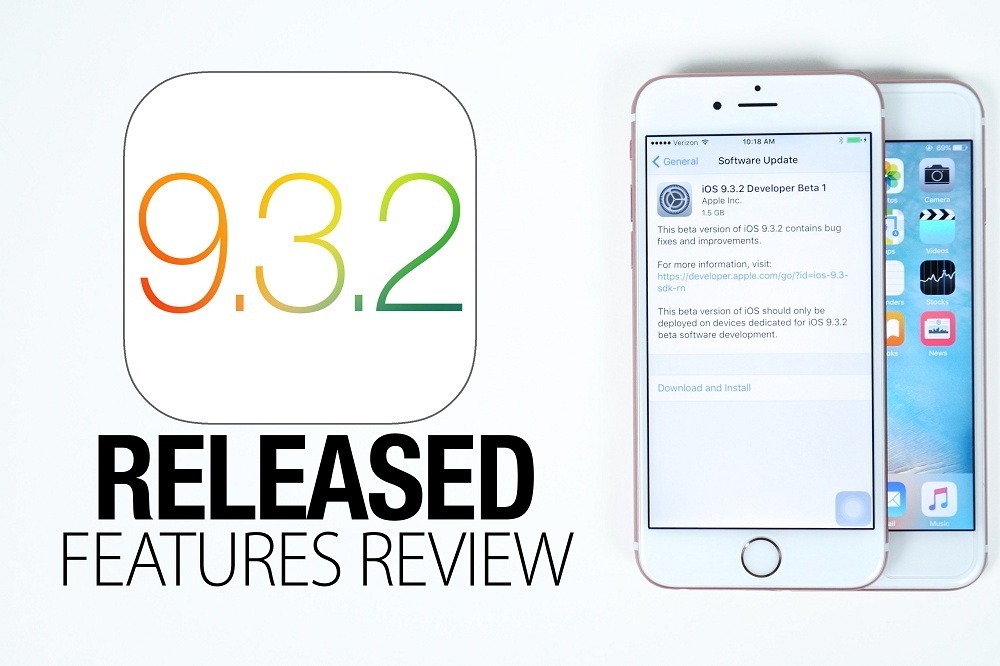 Apple phat hanh iOS 9.3.2 sua loi cho iPhone va iPad hinh anh