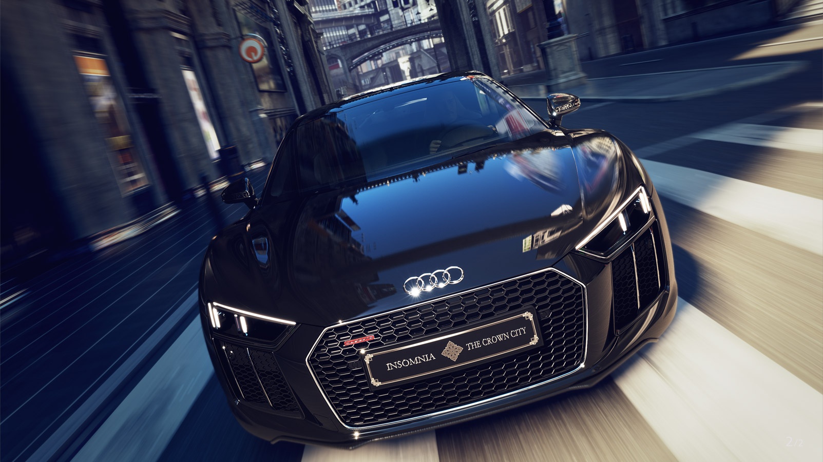Audi R8 2017 phien ban Final Fantasy XV ra mat hinh anh