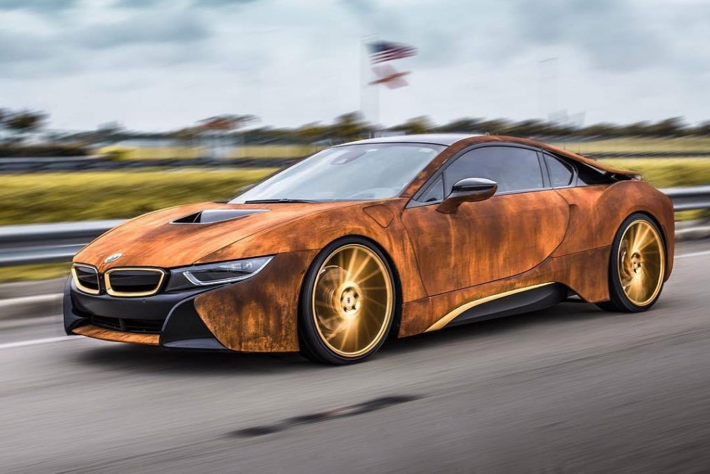 Xe BMW i8 do dan ao ri set anh 1