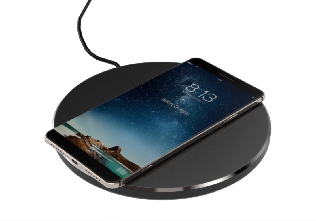 Y tuong iPhone 8 thiet ke khong vien, than boc kim loai hinh anh