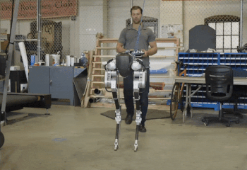 Robot 2 chan di lai nhu chim hinh anh