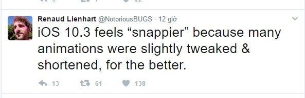 iOS 10.3 giup iPhone chay nhanh anh 2