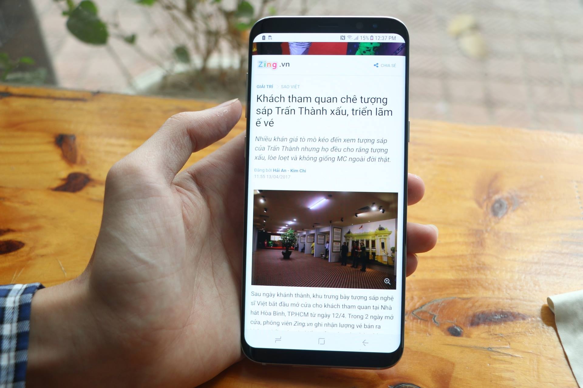 Tren tay Galaxy S8 Plus dau tien tai Viet Nam anh 1