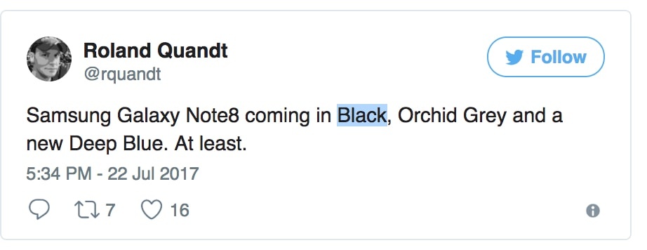 Note 8 có màu mới ảnh 1 Note 8 co mau moi anh 1