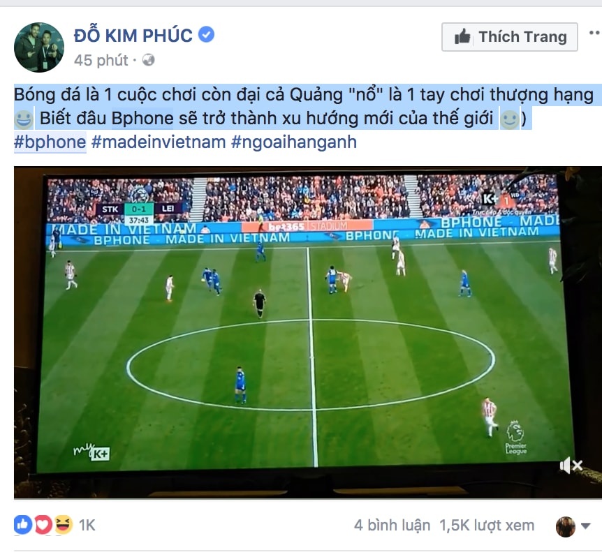 Bphone xuat hien tai giai ngoai hang anh anh 1