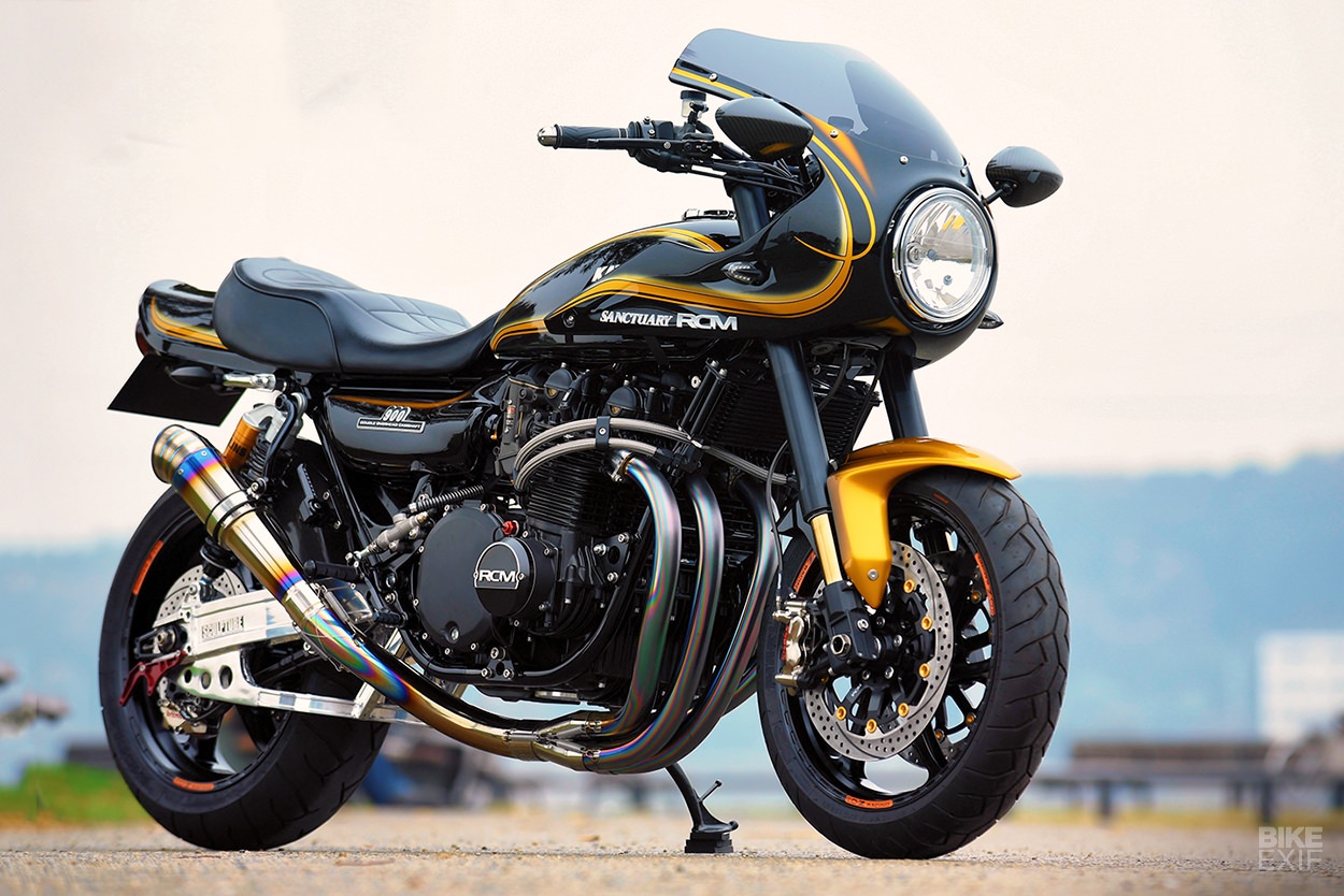 Huyen thoai Kawasaki Z1 lot xac voi ban do cafe racer hinh anh