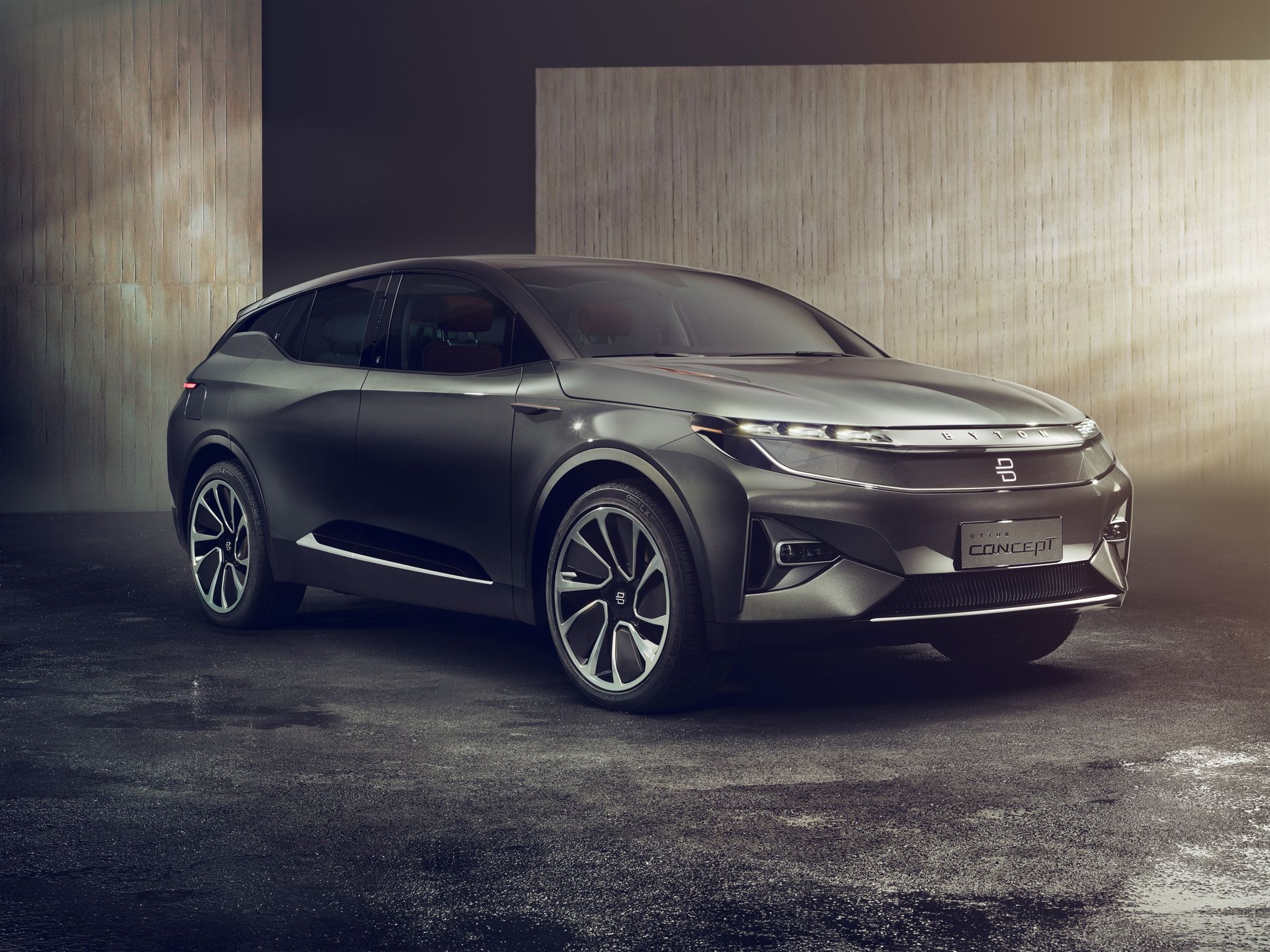 Anh Byton Concept, xe dien tu Trung Quoc gia bang nua Tesla Model X hinh anh