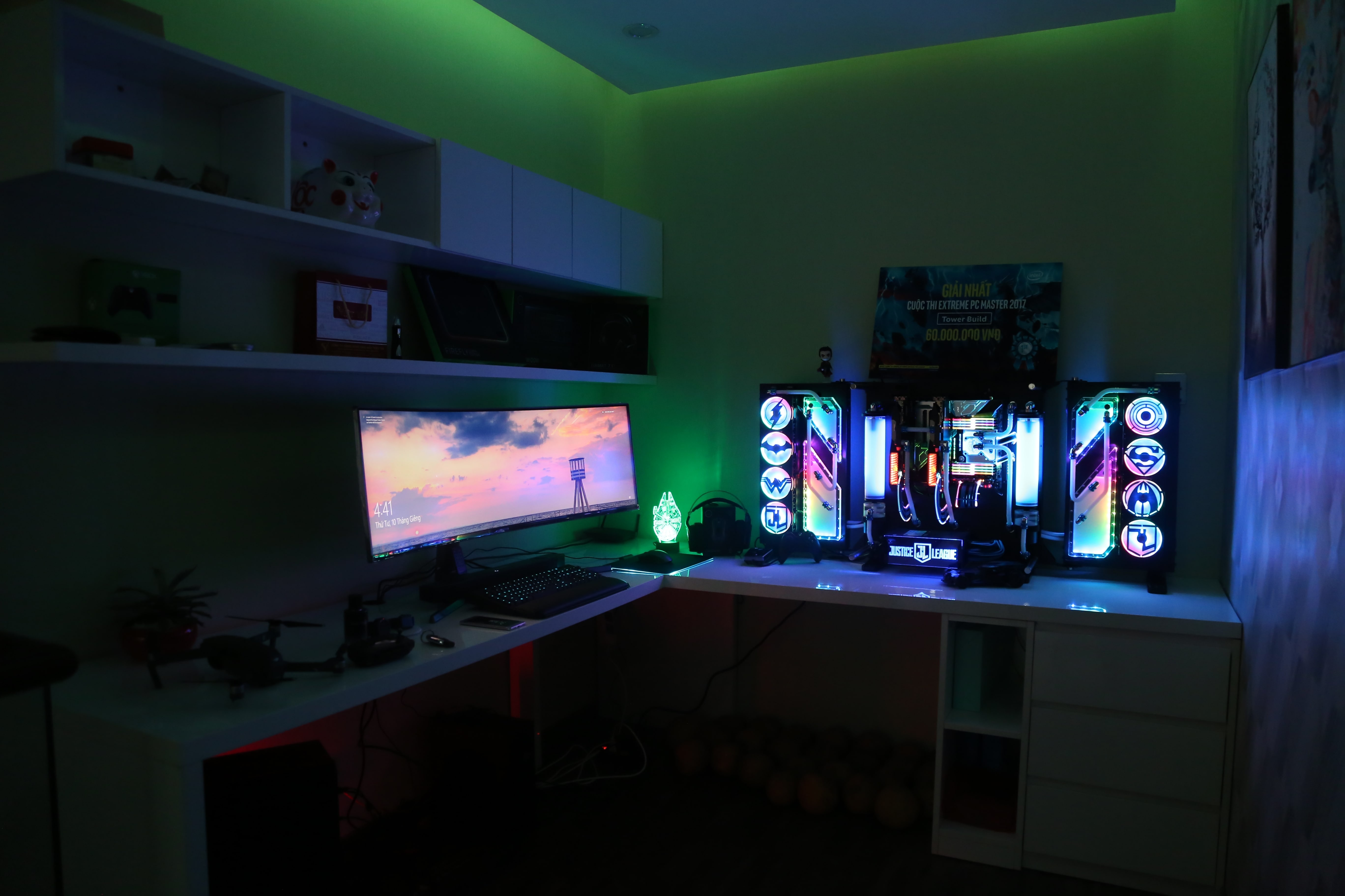 Bo PC do phong cach Justice league anh 1