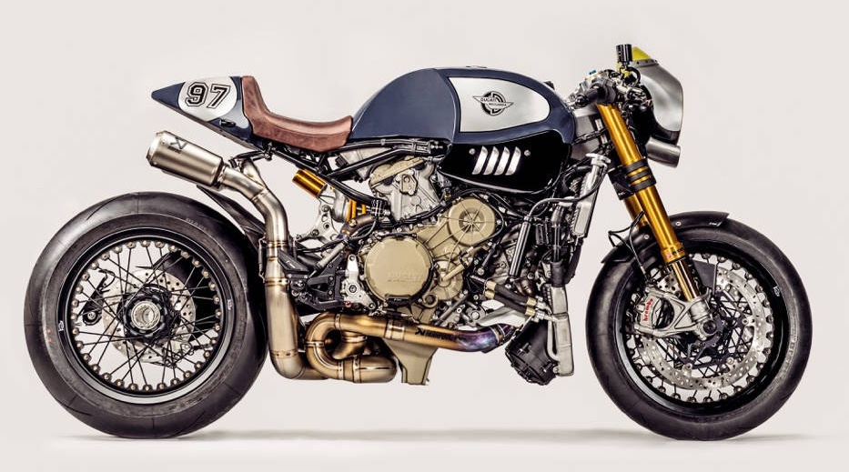 Ducati Panigale R cafe racer phiên bản Cá mập xanh ảnh 2 Ducati Panigale R cafe racer phien ban Ca map xanh anh 2