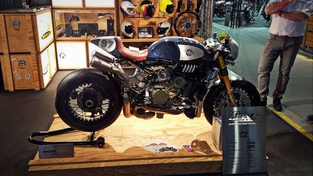 Ducati Panigale R cafe racer phiên bản Cá mập xanh ảnh 1 Ducati Panigale R cafe racer phien ban Ca map xanh anh 1