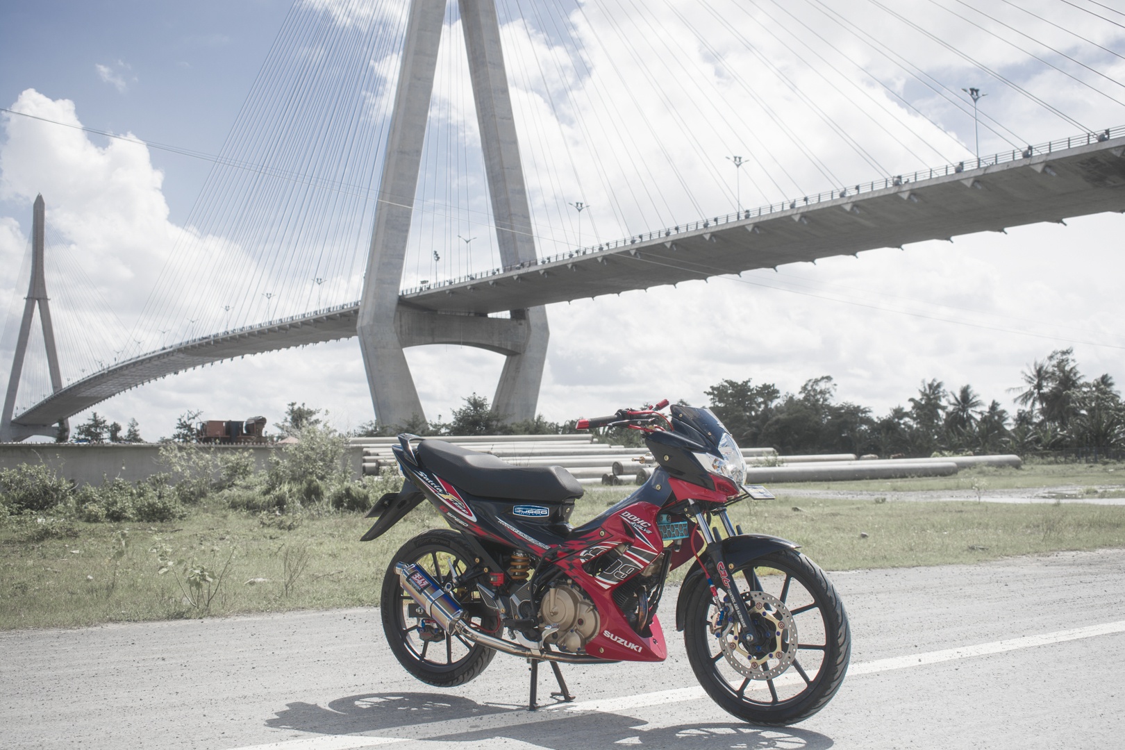 Suzuki Satria F150 hang hieu cua biker Can Tho anh 1