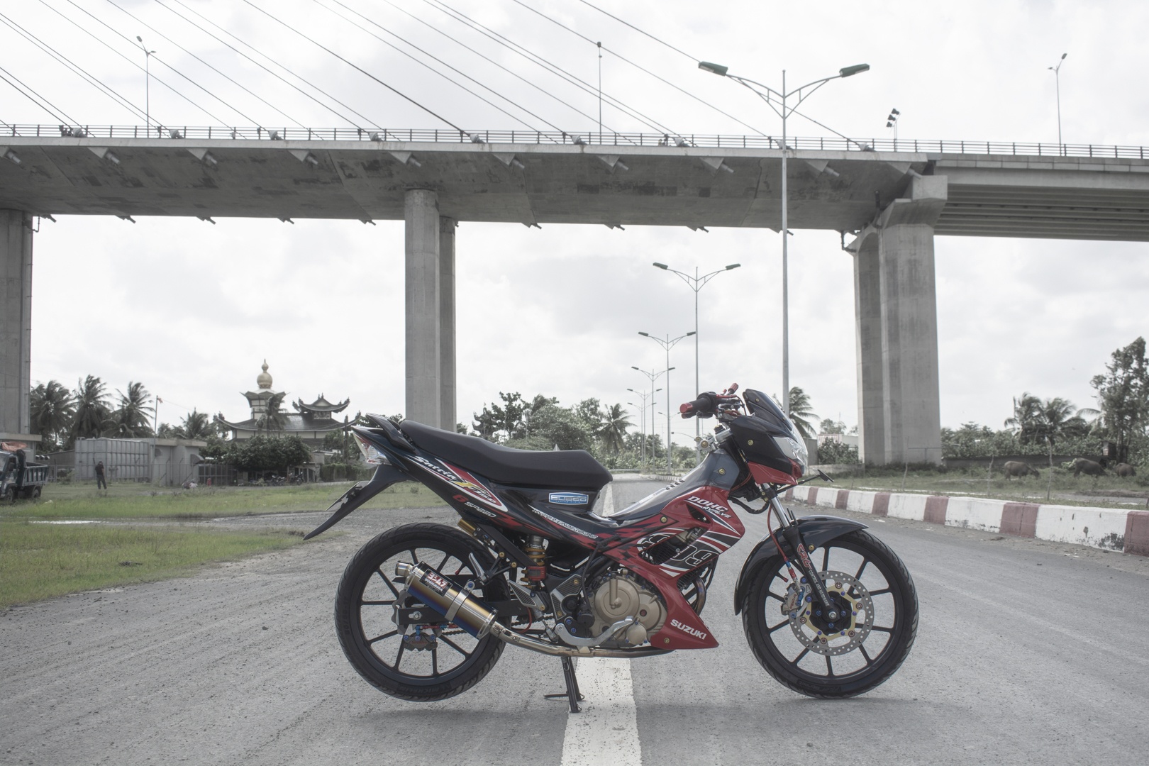 Suzuki Satria F150 hang hieu cua biker Can Tho anh 2
