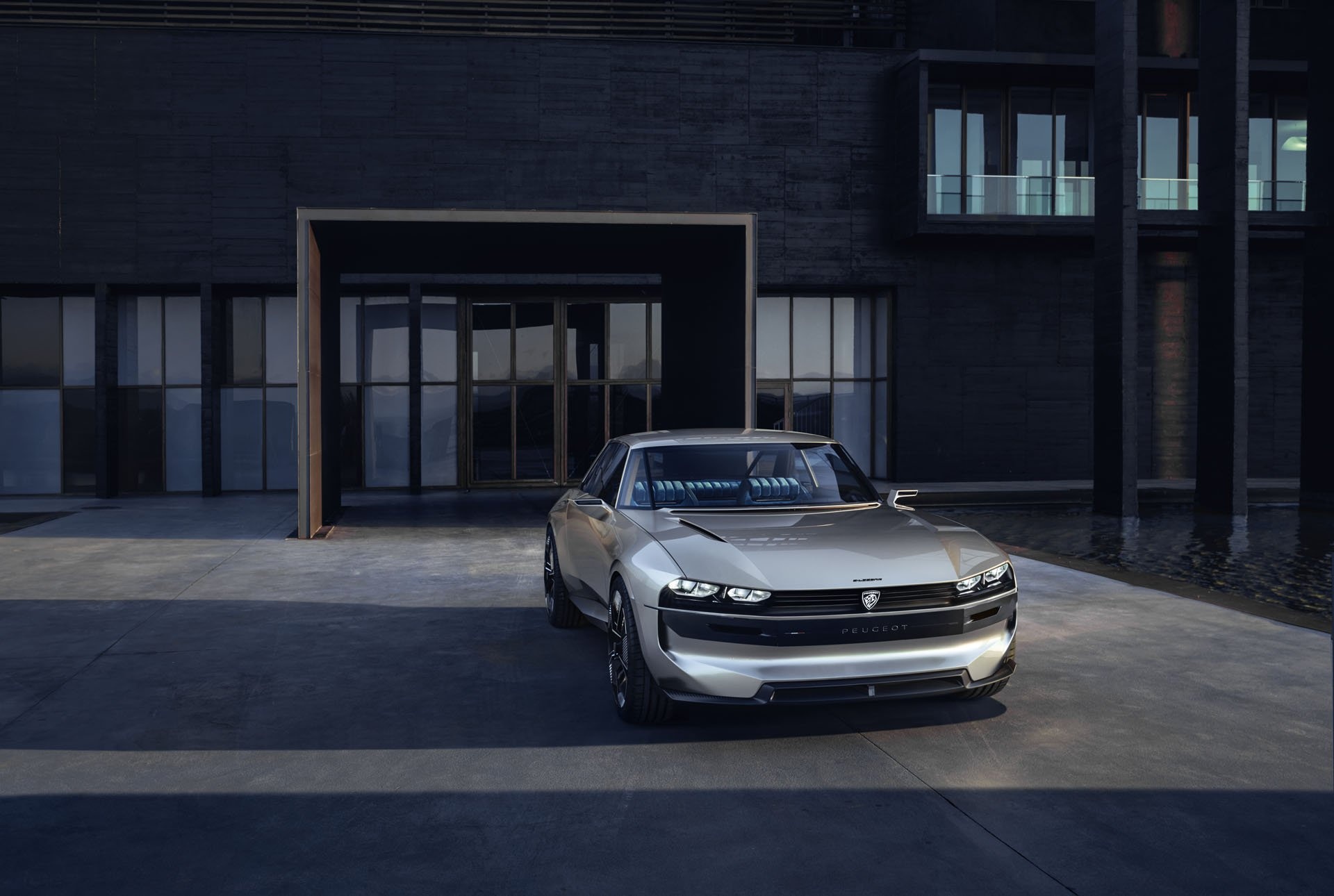 Peugeot ra mat xe dien voi 16 man hinh ben trong noi that hinh anh