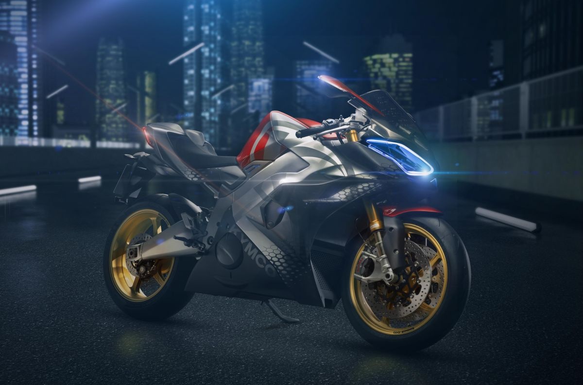 Sieu moto dien co kha nang tang toc ngang sieu xe hinh anh