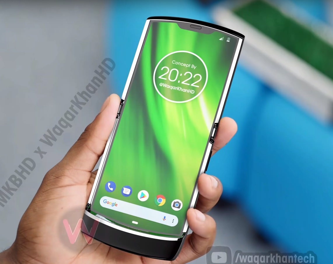 Ban dung tuyet dep ve chiec Motorola RAZR man hinh gap hinh anh