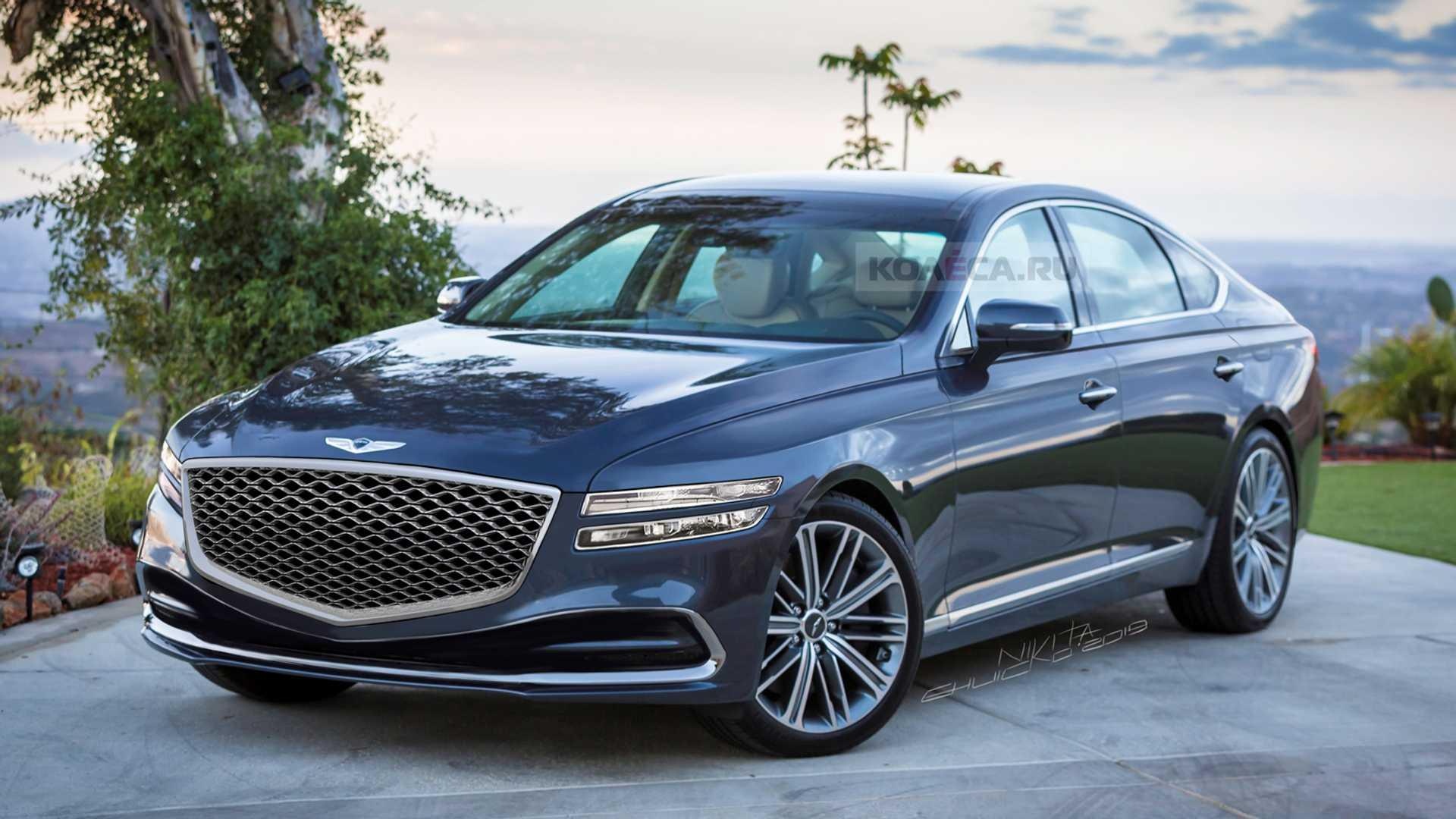He lo thiet ke tong the cua Genesis G80 2020, ra mat thang 9 hinh anh