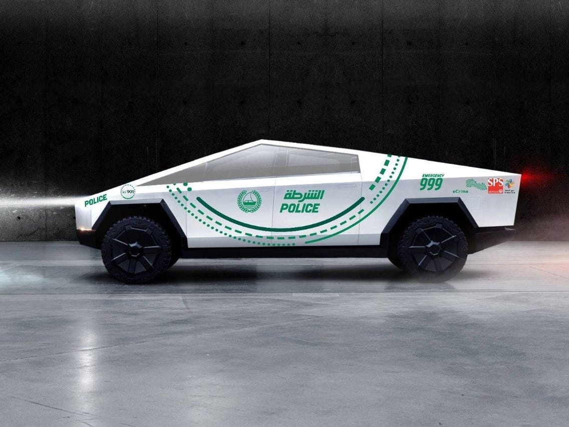 Canh sat Dubai se dat mua Tesla Cybertruck lam xe tuan tra hinh anh