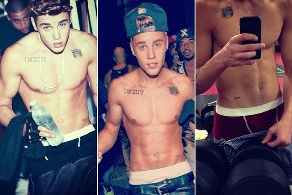 Nhung buc hinh 'khoe than' dep nhat cua Justin Bieber hinh anh