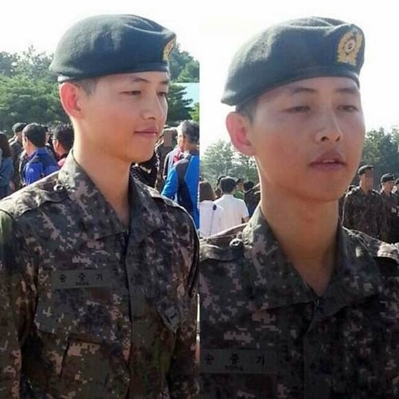 Song Joong Ki tieu tuy sau dot huan luyen quan doi hinh anh
