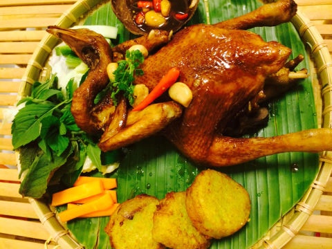 Da mieng voi ga hap mam nhi tai Co Li Quan hinh anh