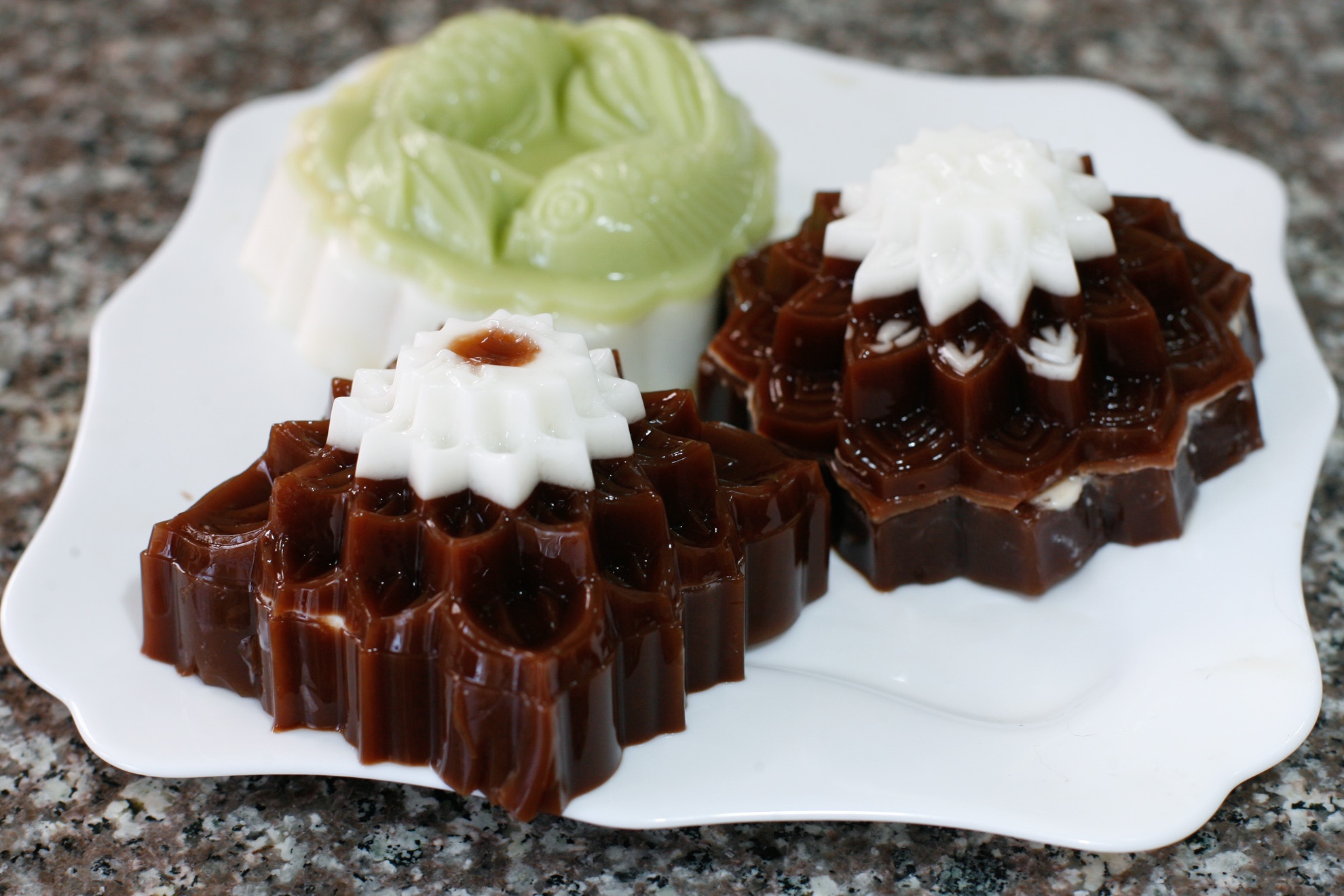 Tu lam banh trung thu rau cau flan ngon, re hinh anh