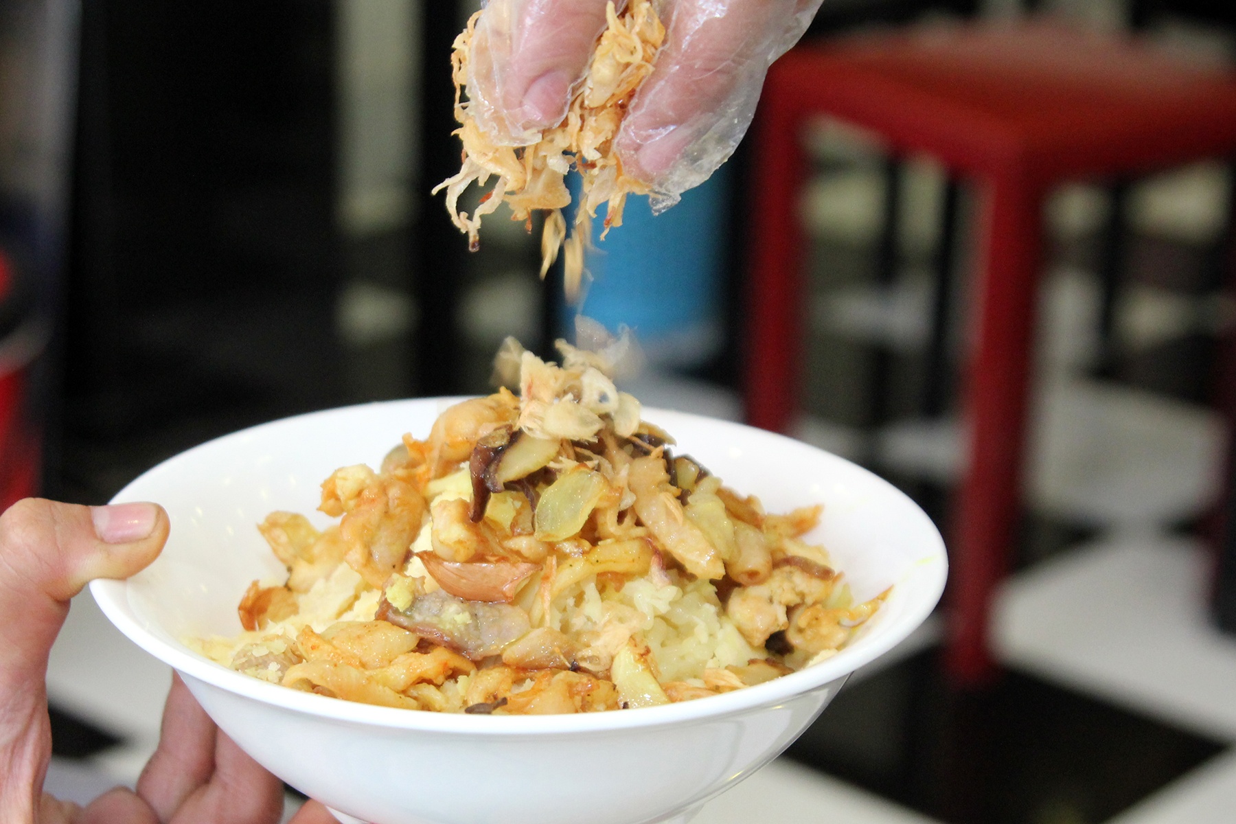 Ngay mat troi di an xoi ga xao nam huong hinh anh