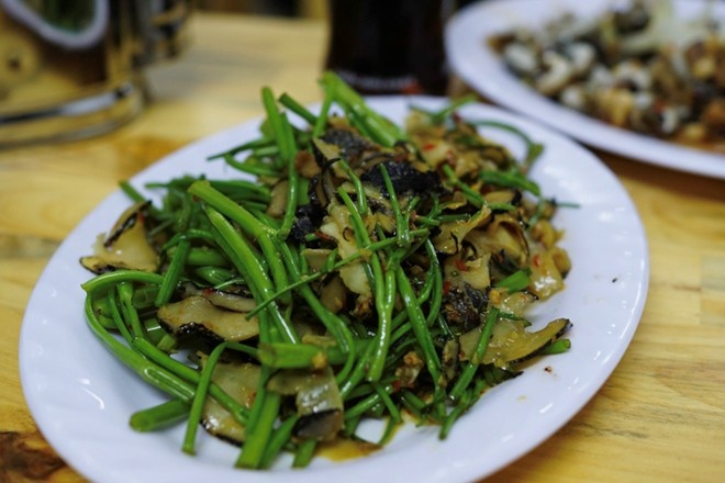 Ốc cô Tuyết - Ốc tươi ngon giá từ 20k Địa chỉ: 10/17 Hoàng Hoa Thám, Q.Bình Thạnh.  Giờ bán: 2pm - 12pm    Ốc ở đây ngon rẻ nổi tiếng khu Bình Thạnh nên tầm cuối tuần đông lắm, bạn muốn ăn ngon nên đi sớm không hết món. Bạn nên thử mấy món cháy tỏi đảm bảo mê.