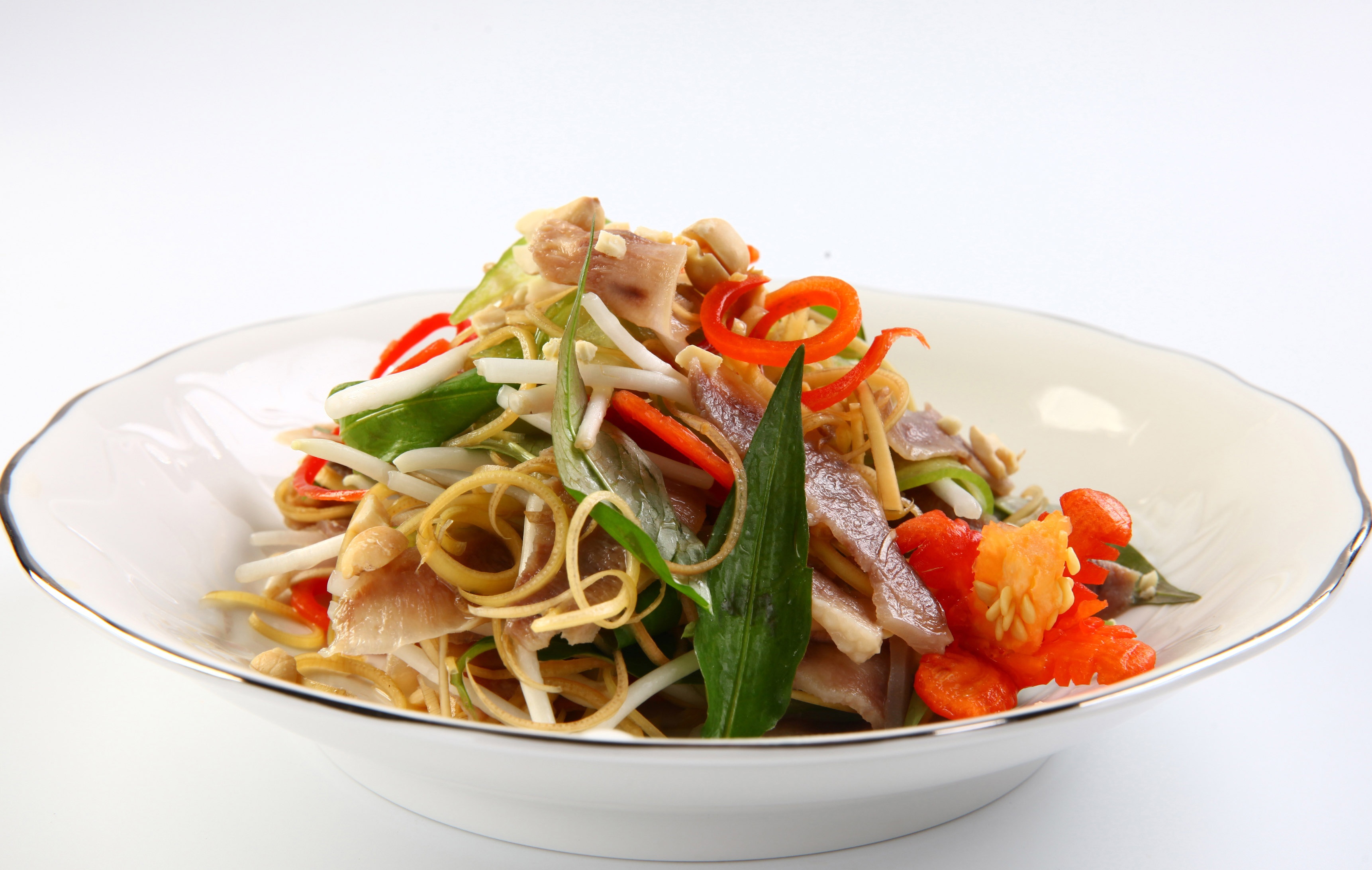 Goi bap chuoi gia tuoi giai ngay hinh anh